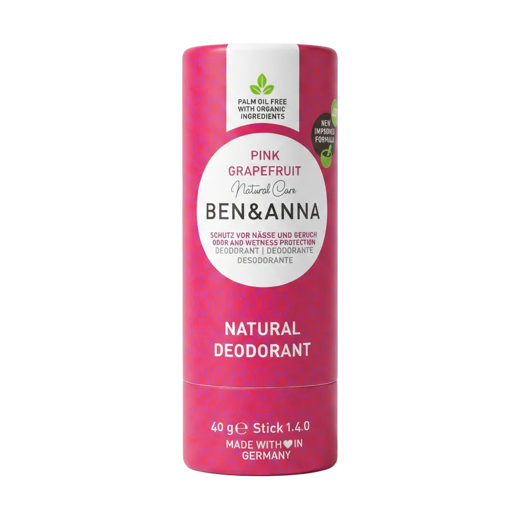Desodorante natural Ben &amp; Anna Pink pomelo sin tóxicos ni disruptivos endocrinos 