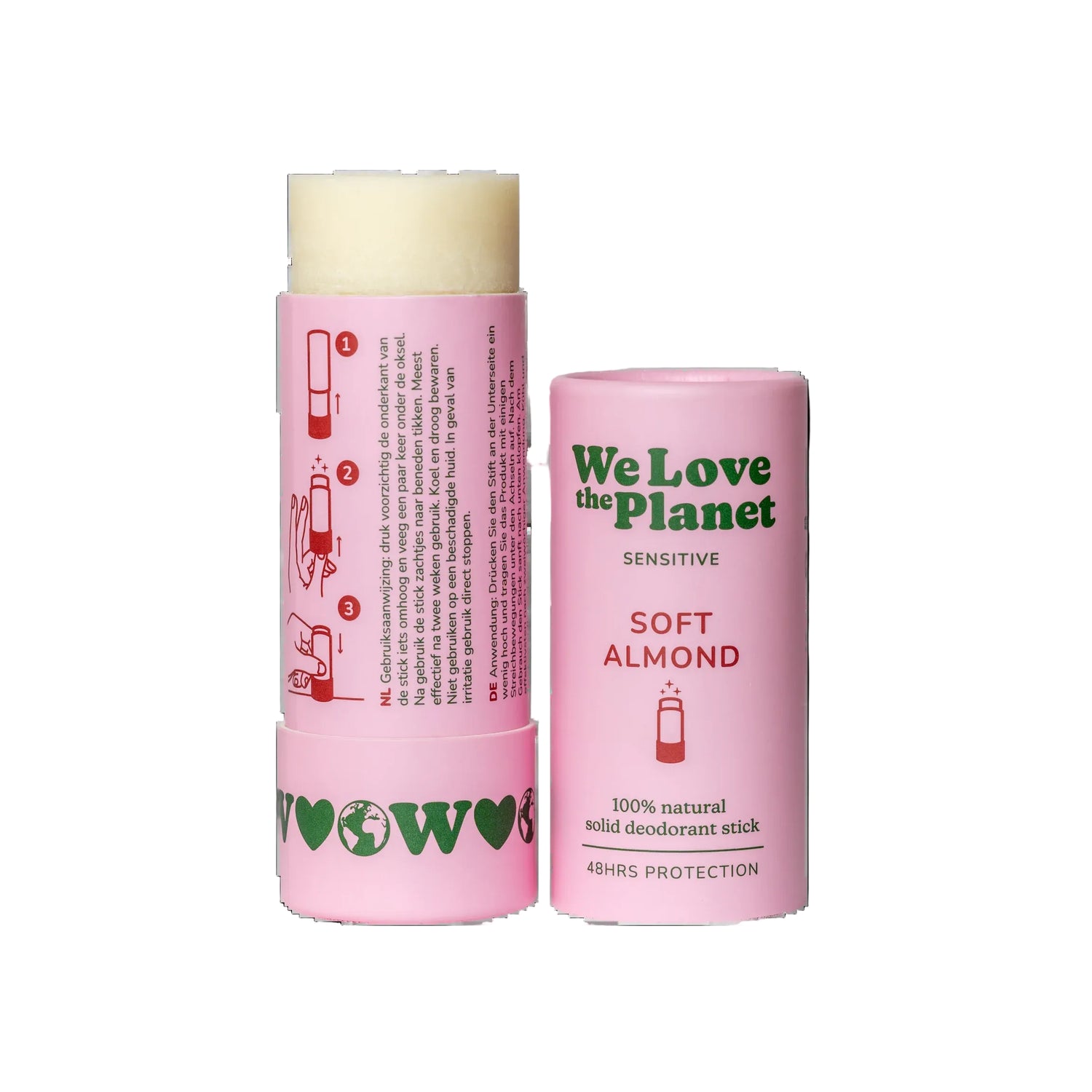 Desodorante we love the planet bio y natural sin toxicos aroma Soft Almond para pieles sensibles