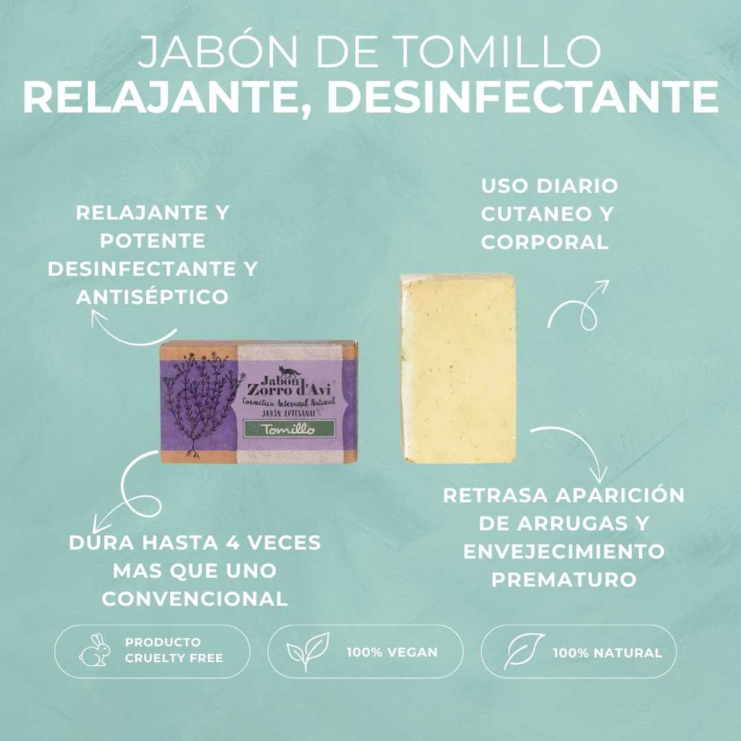 THYME SOAP | RELAXING, DISINFECTANT AND ANTISEPTIC | VEGAN