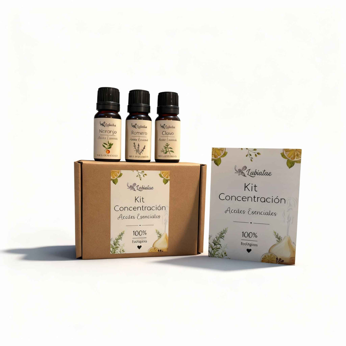 KIT ACEITES ESENCIALES | CONCENTRACIÓN | 3 UDS. DE 12 ML. | VEGANO