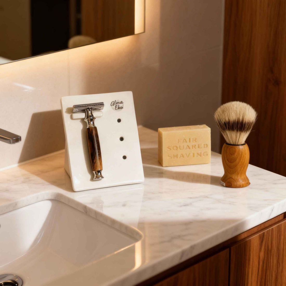 KIT DE BARBEAR + SABONETEIRA | VEGANO