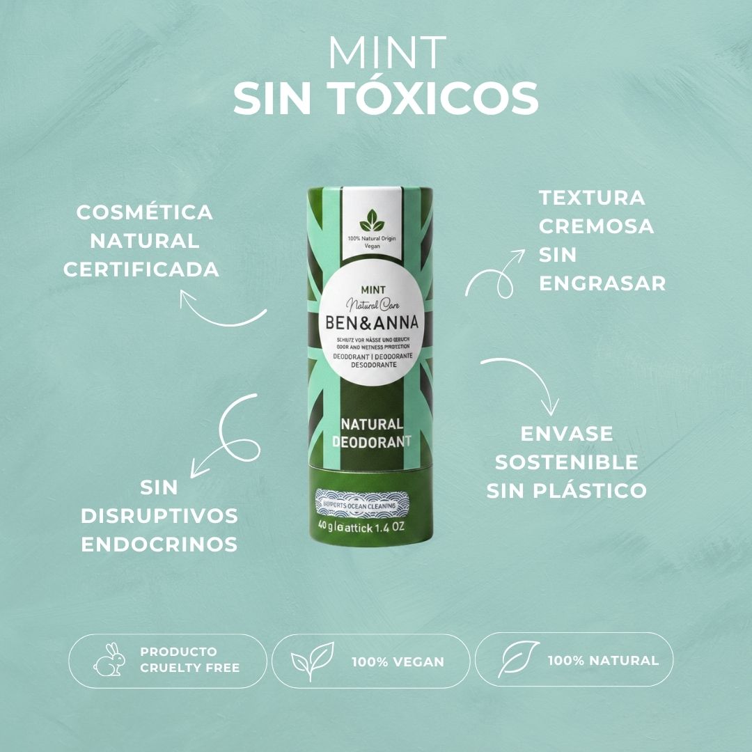 DESODORANTE MINT | SIN TÓXICOS | VEGANO | Ben &amp; Anna