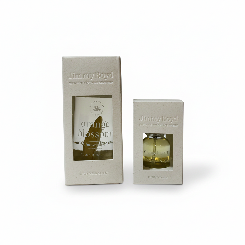 PACK AGUA DE COLONIA ORANGE BLOSSOM JIMMY BOYD 200ML Y MIINITALLA 25ML ORGÁNICA, NATURAL ECOLÓCA BIO SIN PLASTICOS SIN DISRUPTORES ENDOCRINOS