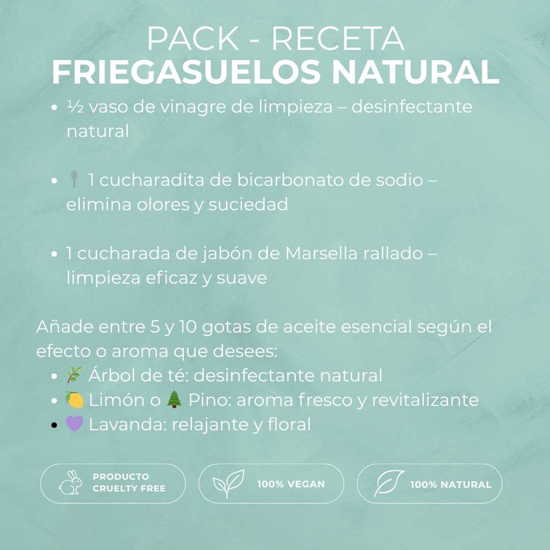 Pack - Receta friegasuelos casero y natural