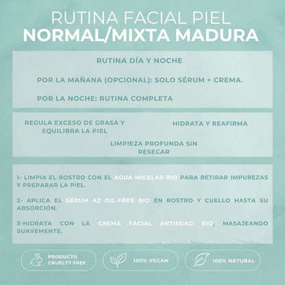 FACIAL ROUTINE FOR NORMAL/COMBINATION MATURE SKIN