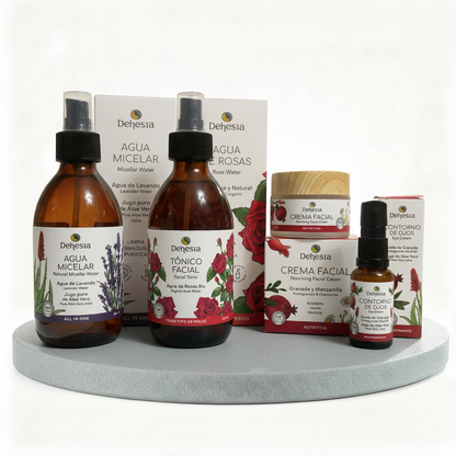 Hydrating facial routine for dry skin