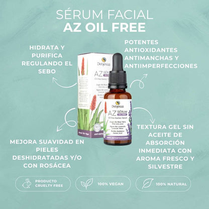 Facial Serum | AZ Oil Free | Anti-Imperfections | Azelaic Acid | Organic | Vegan