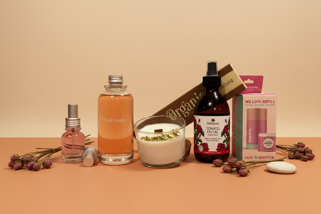 Banner skincare tendencia terracota Alma Eko