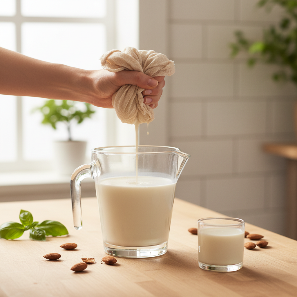 Bolsa Leche Vegetal en uso - formato completo