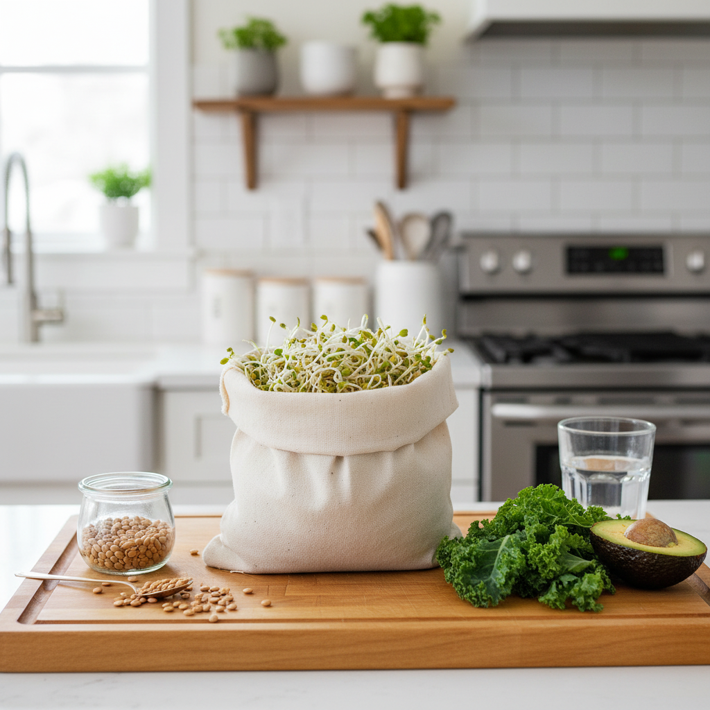 Bolsa para germinados mejorada