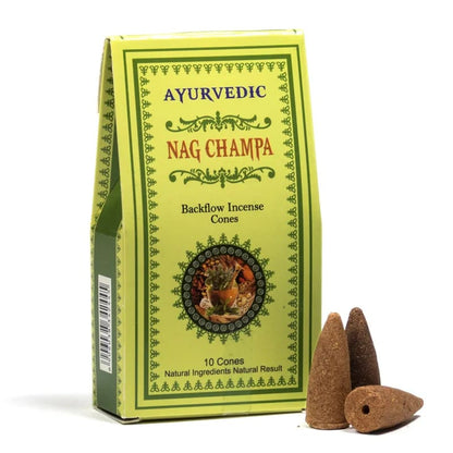 Conjunto de queimador de incenso Cascade + cones de fluxo reverso | Vegano