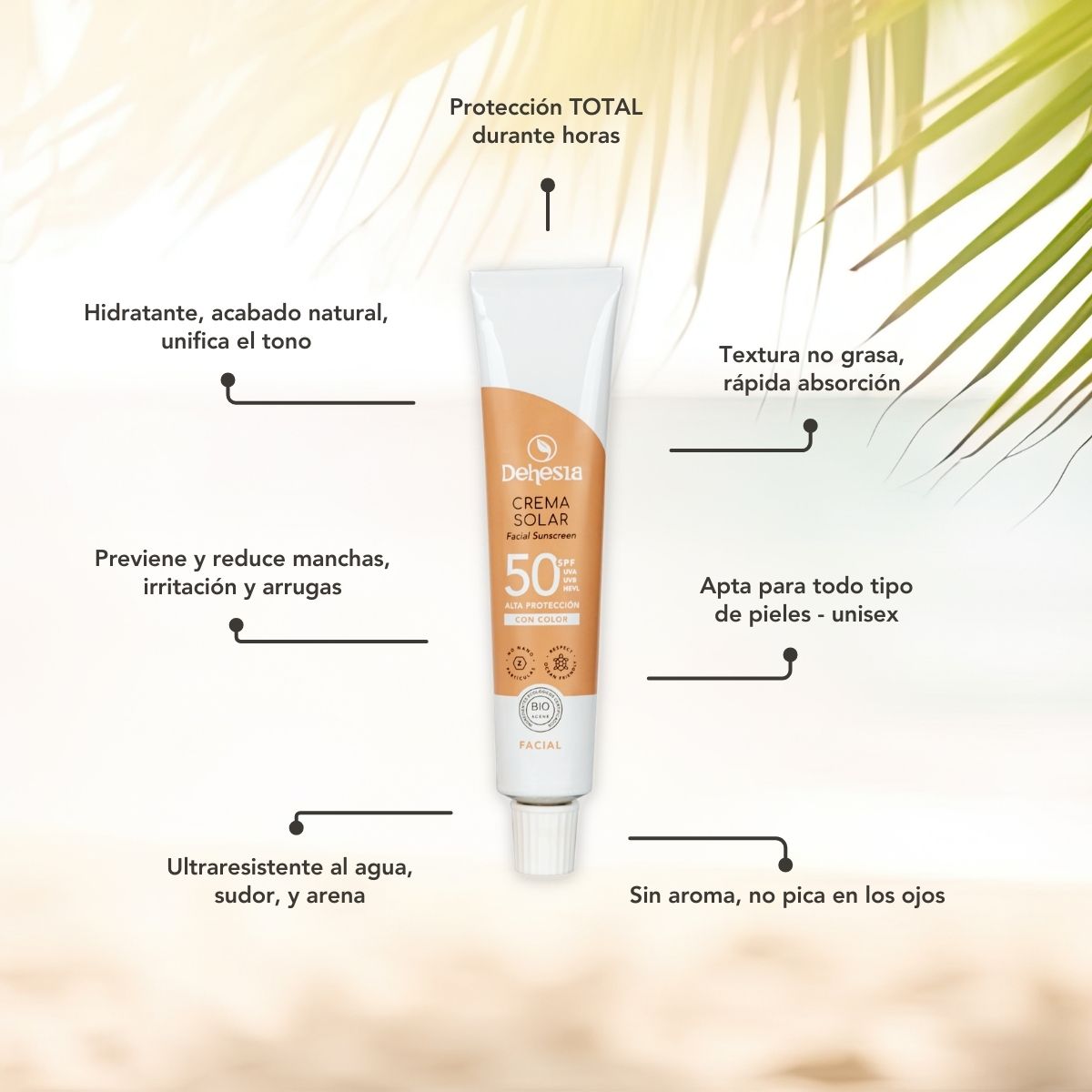 PROTECTOR SOLAR FACIAL | SPF50 | ANTIMANCHAS | BIO