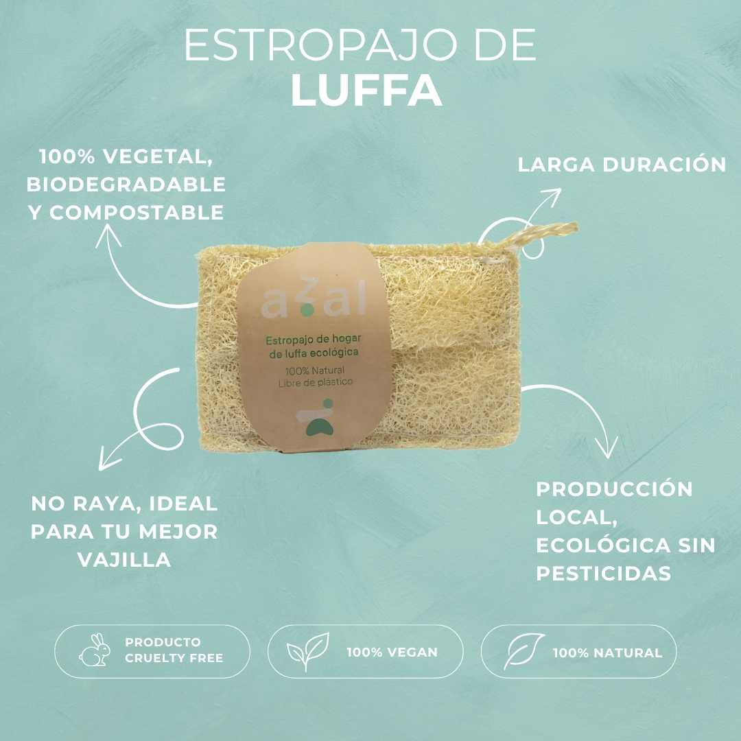 Estropajo de luffa ecológica natural 100 libre de plástico y biodegradable  descripción