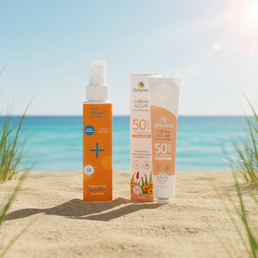 Pack solar | I+M SPF50 + Dehesia facial SPF50 | MINERAL |  Vegano