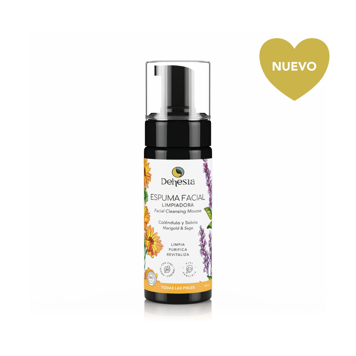 ESPUMA LIMPIADORA FACIAL | 150ML | BIO | VEGANA