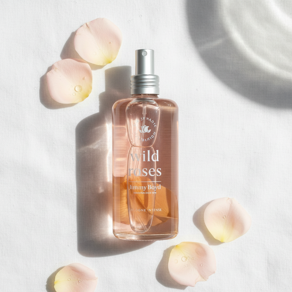 Flat lay simple Wild Roses