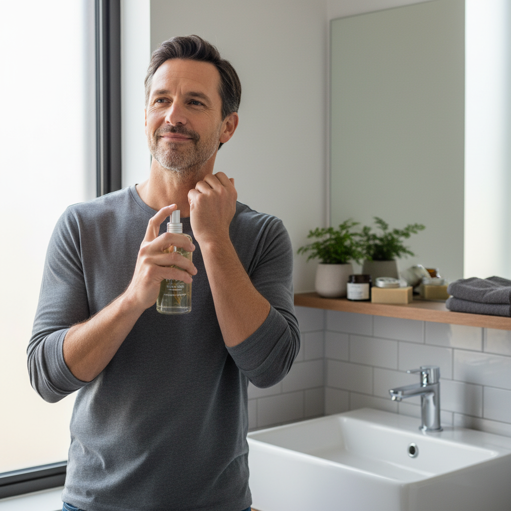 Foto de uso colonia - hombre 40 años