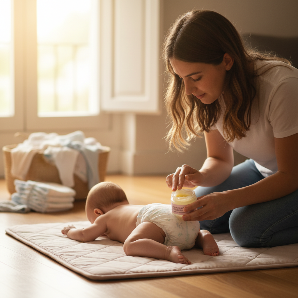 Foto UGC crema bebé tamaño real