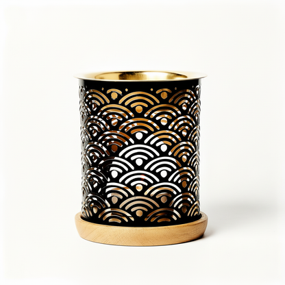 Difusor de aromas com óleos essenciais | Alimentado por vela | Design arco-íris | Escolha o tamanho