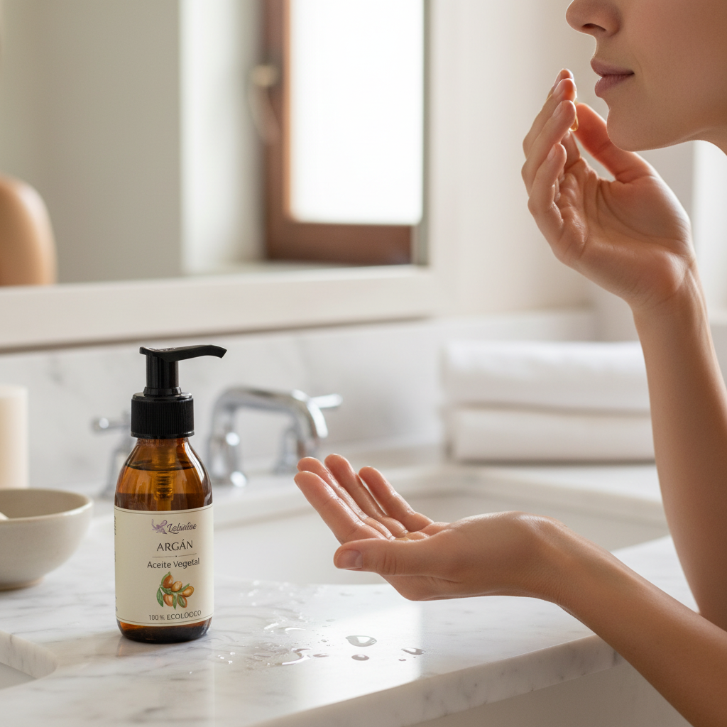Imagen de uso aceite de argán