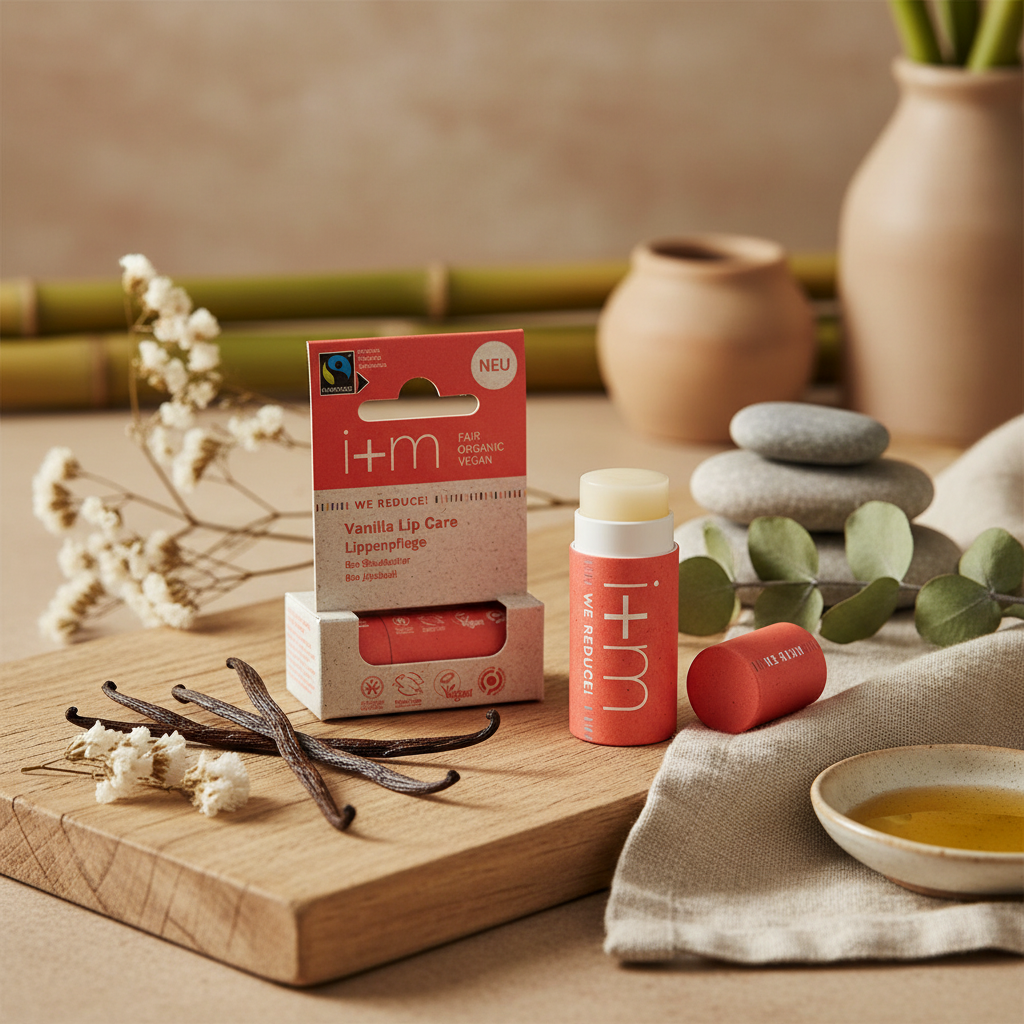 Imagen lifestyle bálsamo labial de vainilla