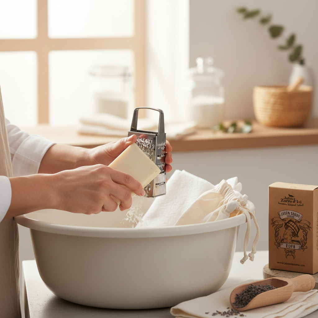 Jabón para la ropa - imagen de uso