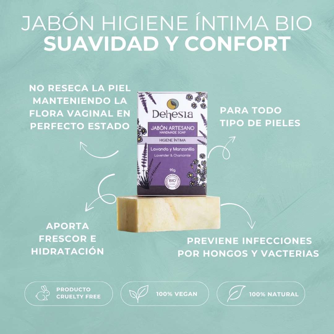 jabon natural higiene íntima características