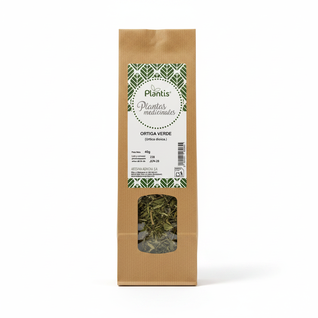 Ortiga Verde - Fondo Blanco Ecommerce