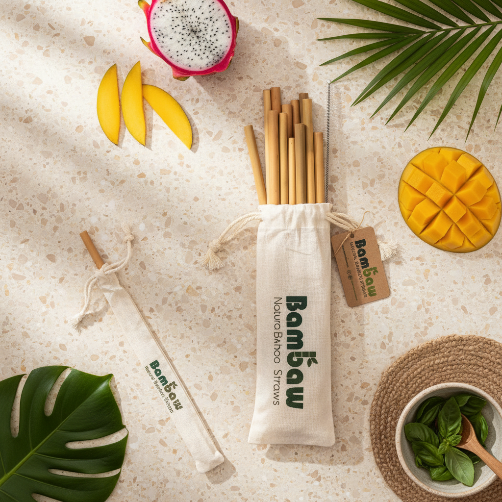 Pajitas de Bambú lifestyle