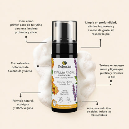 ESPUMA LIMPIADORA FACIAL | 150ML | BIO | VEGANA