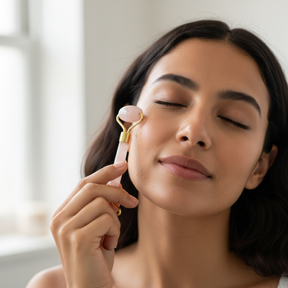 Rodillo facial en uso - Tamaño corregido